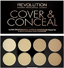 Face Concealer - Makeup Revolution Ultra Cover and Conceal Palette — photo N2