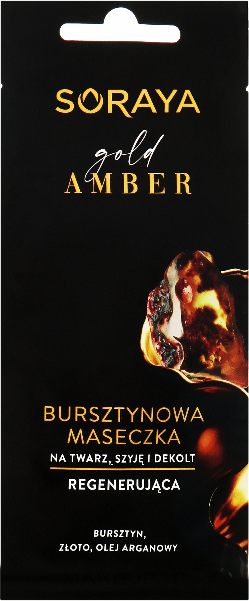 Regenerating Amber Face, Neck & Decollete Mask - Soraya Gold Amber — photo 8 ml