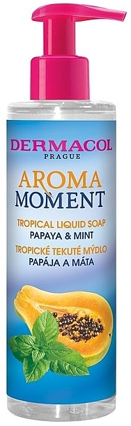 Papaya & Mint Liquid Soap - Dermacol Aroma Moment Tropical Liquid Soap — photo N1