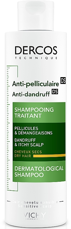 Anti-Dandruff Shampoo for Dry Hair - Vichy Dercos Anti-Dandruff Treatment Shampoo — photo N1