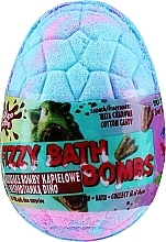 Fragrances, Perfumes, Cosmetics Dino Bath Bomb with Surprise, pink-blue with cotton candy scent - Chlapu Chlap Dino Cotton Candy Fizzy Bath Bombs