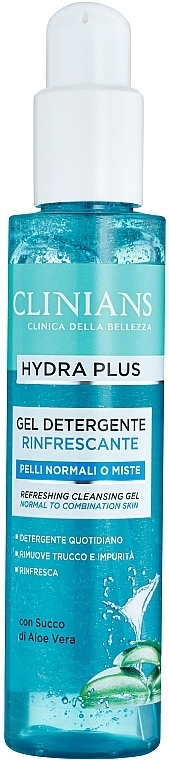 Cleansing Gel - Clinians Gel Detergente Rinfrescante Minerali e Acqua Vegetale di The Bianco — photo N1