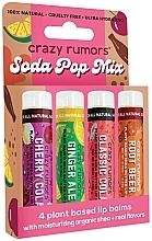 Fragrances, Perfumes, Cosmetics Lip Balm Set - Crazy Rumors Soda Pop Lip Balm Mixed Pack (lip/balm/4x4,25g)