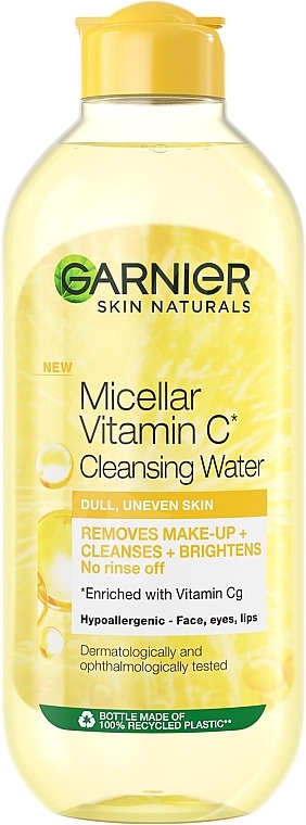 Cleansing Micellar Water with Vitamin C - Garnier Skin Naturals Vitamin C Micellar Cleansing Water — photo N1
