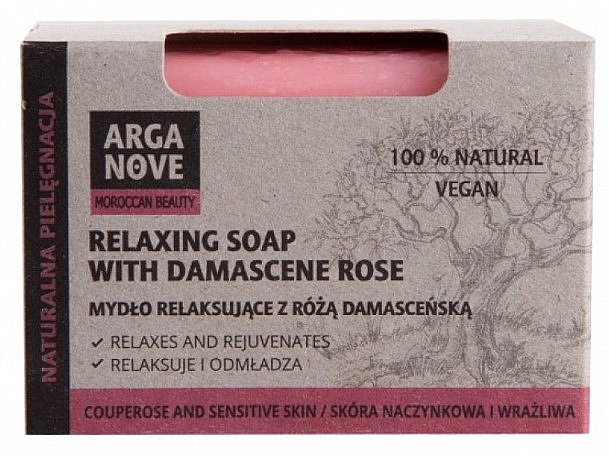 Natural Damask Rose Soap - Arganove Damask Rose Relaxing Soap — photo N7