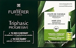 Triphasic Anti Hair Loss Treatment - Rene Furterer Triphasic Progressive 8 Flasks — photo N1