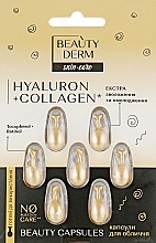 Fragrances, Perfumes, Cosmetics Facial Drops - Beauty Derm Hyaluron + Collagen Beauty Capsules