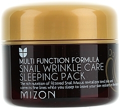 Fragrances, Perfumes, Cosmetics Anti-Wrinkle Strengthening Night Mask - Mizon Snail Wrinkle Care Sleeping Pack