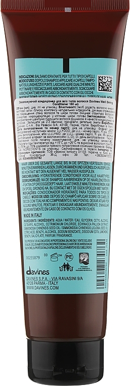 Moisturizing Conditioner - Davines Well Being Conditioner — photo N4