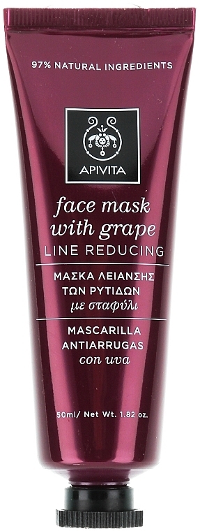 Anti-Wrinkle Grape Face Mask - Apivita Moisturizing Fase Mask With Grape — photo N3