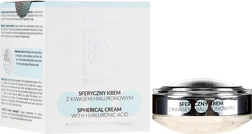 Hyaluronic Acid Spherical Cream - Floslek Skin Care Expert Sphere-3D Spherical Cream With Hyaluronic Acid — photo N1