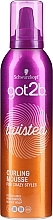 Hair Mousse - Schwarzkopf Got2b Twisted Double Curling Power Mouse — photo N2