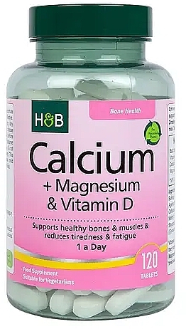 Food Supplement 'Bone Health' - Holland & Barrett Calcium Magnesium & Vitamin D — photo N1