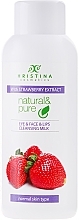 Fragrances, Perfumes, Cosmetics Strawberry Cleansing Milk for Normal Skin - Hristina Cosmetics Cleansing Milk With Strawberry Extract