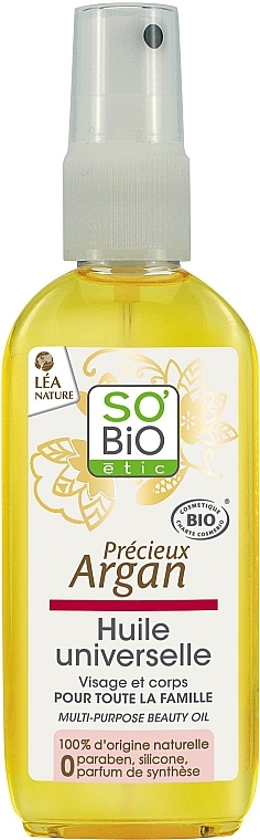 Body Oil - So'Bio Etic Multi-Purpose Beauty Oil — photo N1