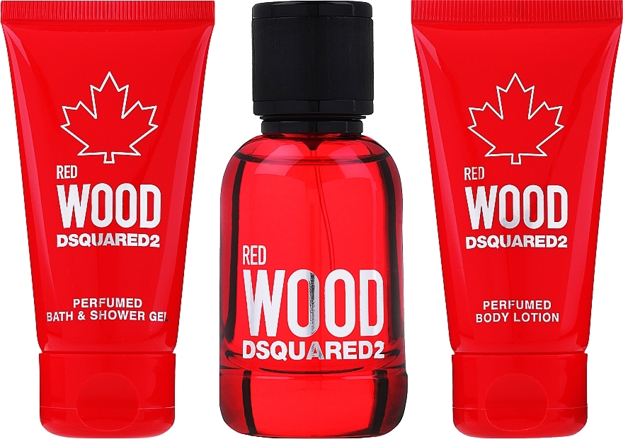Dsquared2 Red Wood - Set (edt/50ml + sh/gel/50ml + b/lot/50ml) — photo N12