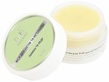 Lemon and Cedar Nail & Cuticle Wax - Tufi Profi Premium — photo N1