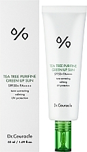 Face Sun Cream - Dr. Ceuracle Tea Tree Purifine Green Up Sun SPF50+ PA++++ — photo N14