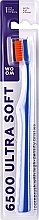 Toothbrush, soft, blue - Woom 6500 Ultra Soft Toothbrush — photo N1