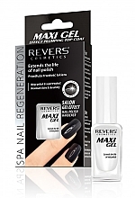 Nail Polish Hardener - Revers Maxi Gel Effect Plumping Top Coat Nail Polish — photo N1