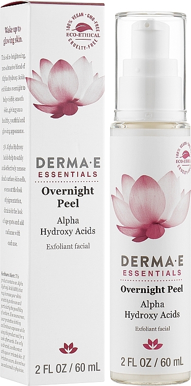 Night AHA Peeling - Derma E Overnight Peel Exfoliant Facial — photo N2