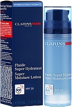 Fragrances, Perfumes, Cosmetics Intensive Moisturizing Face Lotion - Clarins Men Super Moisture Lotion SPF 20