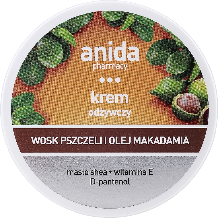 Beeswax and Macadamia Oil Nourishing Cream - Anida Pharmacy Nourishing Cream — photo N1