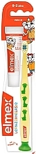 Fragrances, Perfumes, Cosmetics Kids Set (0-2 years), yellow with giraffe - Elmex (tbrush + tpaste 12 ml)