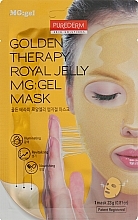 Gold Hydrogel Face Mask - Purederm Golden Therapy Royal Jelly MG:Gel Mask — photo N1