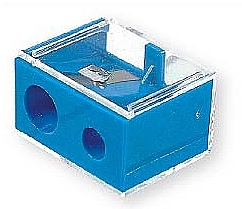 Double Pencil Sharpener with Cap, 2182, blue - Top Choice — photo N2