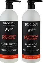 Fragrances, Perfumes, Cosmetics Set - Bioton Cosmetics Nature Professional Intensive Recovery (sh/1000ml + cond/1000ml)