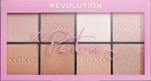 Contour Palette - Makeup Revolution X Petra Xoxo Highlight & Contour Palette — photo N1