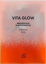 Fragrances, Perfumes, Cosmetics Night Face Mask "Vitamins" - J:ON Vita Glow Brightening & Moisturizing Sleeping Pack (mini size) 