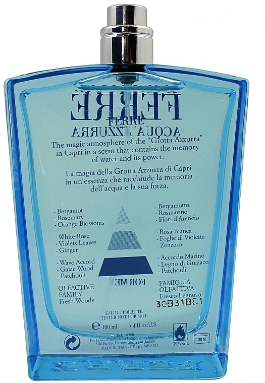 Gianfranco Ferre Acqua Azzurra - Eau de Toilette (tester without cap) — photo N3