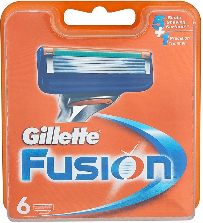 Shaving Razor Refills, 6 pcs - Gillette Fusion — photo N2