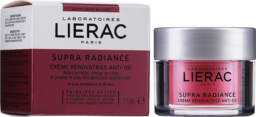 GIFT! Renewing Antioxidant Cream - Lierac Supra Radiance Creme Renovatrice Anti-Ox (mini size) — photo N2