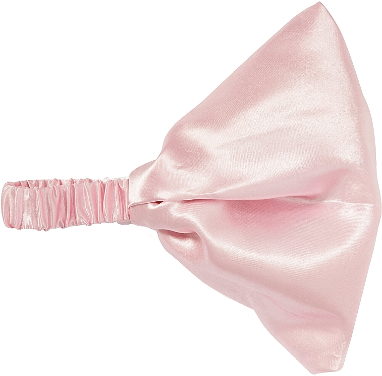 Headband, pink - Revolution Haircare Satin Headband Pink — photo N1