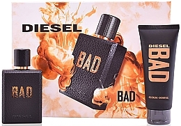 Fragrances, Perfumes, Cosmetics Diesel Bad - Set (edt/75ml + sh/gel/100ml)