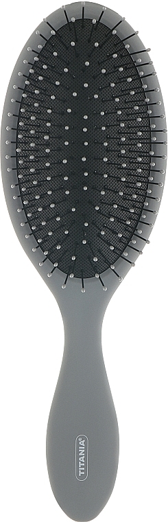 Massage Brush for Wet Hair, grey - Titania — photo N1