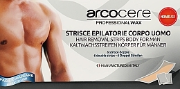 Men Double Hair-Removing Strips - Arcocere Deepline Hair-Removing Strips For Man — photo N1