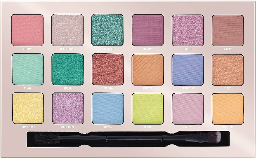 Eyeshadow Palette - W7 Sherbet Pop! Pressed Pigment Palette — photo N1