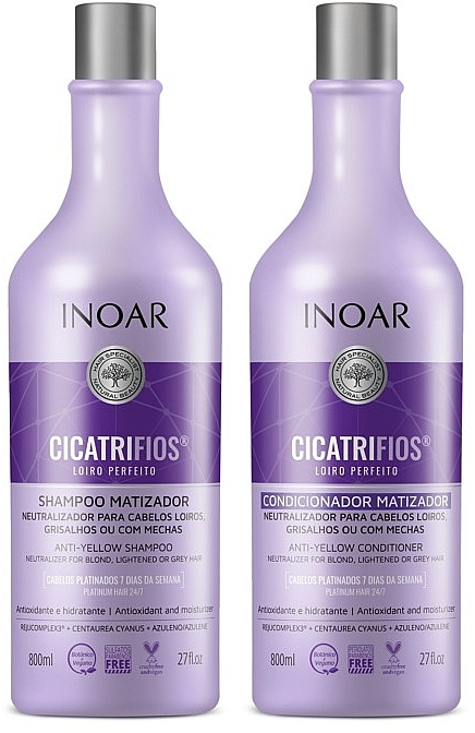 Set - Inoar Cicatrifios (shmp/800ml + h/cond/800ml)	 — photo N1