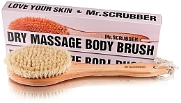 Dry Massage Brush with Handle - Mr.Scrubber — photo N1