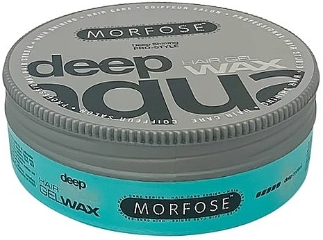 Hair Gel Wax - Morfose Deep Aqua Gel Wax — photo N3