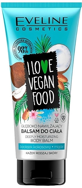 Body Balm "Coconut & Almond" - Eveline I Love Vegan Food Body Balm — photo N1
