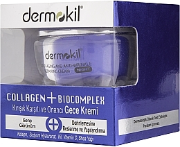 Fragrances, Perfumes, Cosmetics Repairing Anti-Wrinkle Night Cream - Dermokil Collagen + Biocomplex Night Cream