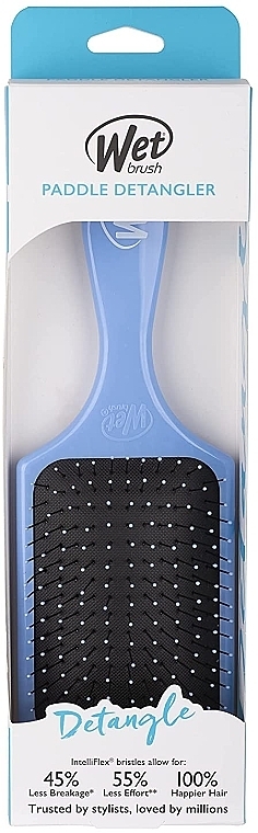 Hair Brush, blue - Wet Brush Paddle Detangler Hair Brush Sky — photo N3