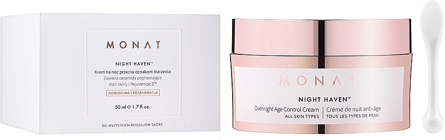Anti-Aging Facial Night Cream - Monat Night Haven Overnight Age Control Cream — photo N2