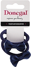 Fragrances, Perfumes, Cosmetics Hair Ties, FA-5659, dark blue bows - Donegal