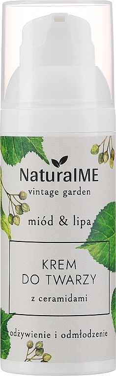 Honey & Linden Face Cream with Ceramides - NaturalMe Vintage Garden Honey & Linden Nourishing & Rejuvenating Cream With Ceramides — photo N1